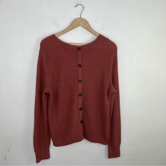 Boden Rossalyn Fluffy Jumper Back Button Sweater Size 12 - Picture 4 of 16